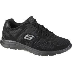 ČERNÉ PÁNSKÉ TENISKY SKECHERS SATISFACTION 58350-BBK Velikost: 42