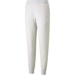 BÍLÉ TEPLÁKY PUMA ESSENTIAL LOGO PANTS 586841-02 Velikost: M