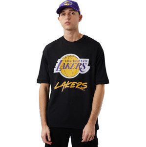 ČERNÉ PÁNSKÉ TRIČKO NEW ERA NBA LOS ANGELES LAKERS SCRIPT MESH TEE 60284737 Velikost: L