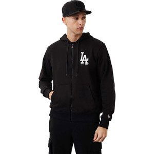 ČERNÁ MIKINA NA ZIP NEW ERA MLB LEAGUE LOS ANGELES DODGERS ESSENTIAL ZIP HOODIE 60284775 Velikost: L