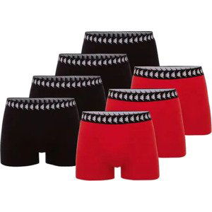 ČERNO-ČERVENÁ SADA BOXEREK KAPPA ZID 7PACK BOXER SHORTS 708276-18-1662 Velikost: S