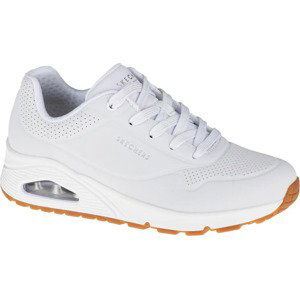 BÍLÉ DÁMSKÉ TENISKY SKECHERS UNO-STAND ON AIR 73690-WHT Velikost: 39