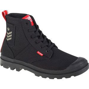 ČERNÉ DÁMSKÉ KOTNÍKOVÉ BOTY PALLADIUM PAMPA HI ARMY 78583-008-M Velikost: 36