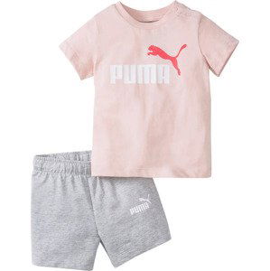 RŮŽOVO-ŠEDÁ SOUPRAVA PUMA MINICATS TEE SHORT SET 845839-36 Velikost: 62