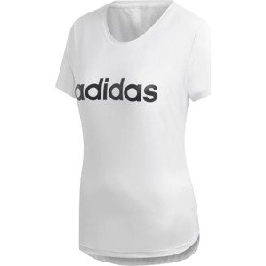 BÍLÉ DÁMSKÉ TRIČKO ADIDAS DESIGN 2 MOVE LOGO TEE DU2080 Velikost: S