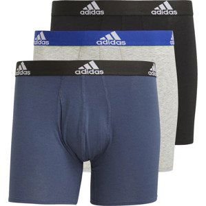 BAREVNÁ SADA BOXEREK ADIDAS LOGO BOXER BRIEFS 3 PAIRS GN2017 Velikost: S