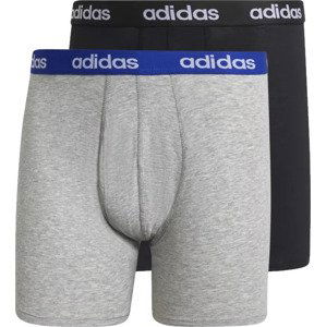 ČERNO-ŠEDÁ SADA BOXEREK ADIDAS LINEAR BRIEF BOXER 2 PACK GN2072 Velikost: M