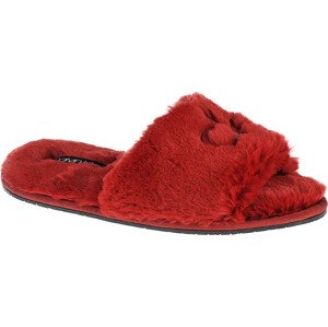 ČERVENÉ DÁMSKÉ NAZOUVÁKY CALVIN KLEIN SLIPPER SANDAL FUR HW0HW00634-XB8 Velikost: 36