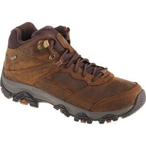 HNĚDÉ KOŽENÉ KOTNÍKOVÉ BOTY MERRELL MOAB ADVENTURE 3 MID J003821 Velikost: 43