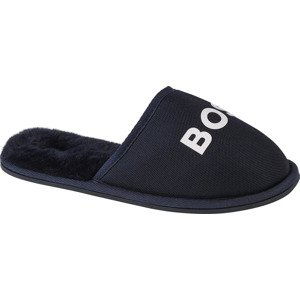 TMAVĚ MODRÉ DÁMSKÉ PANTOFLE BOSS LOGO SLIPPERS J29312-849 Velikost: 40