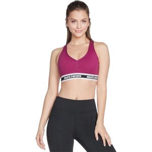 TMAVĚ RŮŽOVÁ SPORTOVNÍ PODPRSENKA SKECHERS GO WALK JACQUARD BRA W3BR90-MAG Velikost: XS