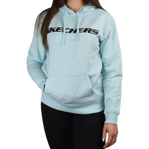 MODRÁ DÁMSKÁ MIKINA SKECHERS HERITAGE HOODIE WHD65-AQUA Velikost: S