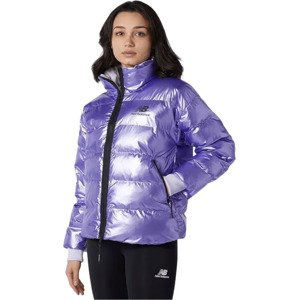 FIALOVÁ DÁMSKÁ BUNDA NEW BALANCE ATHLETICS WINTERIZED SHORT JACKET WJ13509AAG Velikost: S