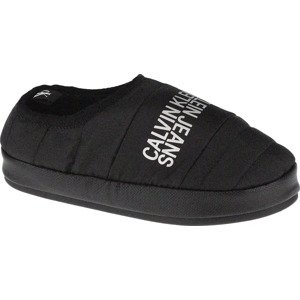 ČERNÉ DÁMSKÉ PANTOFLE CALVIN KLEIN HOME SHOE SLIPPER W WARM LINING YW0YW00412-BEH Velikost: 37