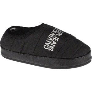 ČERNÉ DÁMSKÉ PANTOFLE CALVIN KLEIN HOME SHOE SLIPPER W WARM LINING YW0YW00412-BEH Velikost: 38