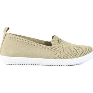 DÁMSKÉ TEXTILNÍ SLIP-ON TENISKY SHELOVET KHAKI JHY233-7GR Velikost: 38