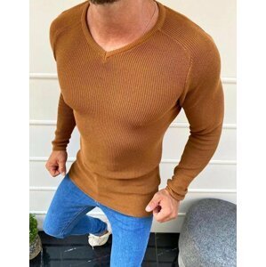 Karamelový svetr pro muže WX1644 Velikost: L