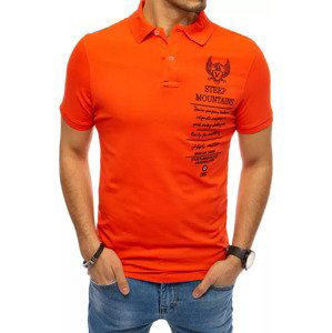 ORANŽOVÁ POLOKOŠILE S VÝŠIVKOU PX0477 Velikost: 2XL