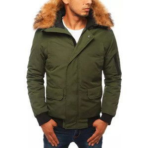 KHAKI PÁNSKÁ ZIMNÍ BUNDA TX3941 Velikost: 2XL