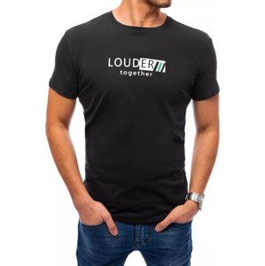 ČERNÉ TRIČKO "LOUDER TOGETHER" S KRÁTKÝM RUKÁVEM RX4732 Velikost: XL