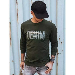 KHAKI MIKINA S NÁPISEM DENIM BX5358 Velikost: XL