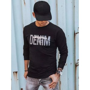 ČERNÁ MIKINA S NÁPISEM DENIM BX5359 Velikost: 3XL