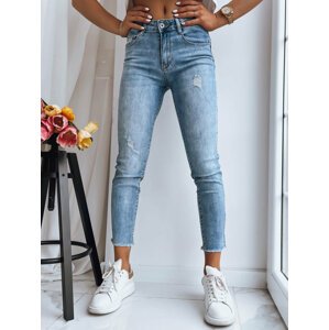 SVĚTLE MODRÉ DÁMSKÉ SKINNY DŽÍNY STAY STYLE UY1394 Velikost: 3XL