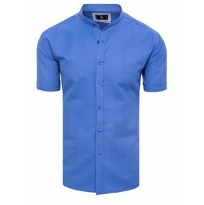 Modrá košile s krátkým rukávem KX1001 Velikost: 2XL