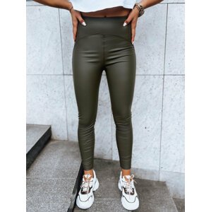 KHAKI VOSKOVANÉ LEGÍNY WAXED CHIC UY1564 Velikost: XS