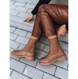 HNĚDÉ DÁMSKÉ CHELSEA BOOTS FIRA ZY0380 Velikost: 38