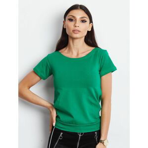 TMAVĚ ZELENÁ DÁMSKÁ HALENKA PL-BZ-1529.00-DARK GREEN Velikost: S