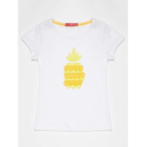 DÍVČÍ TRIČKO ANANAS TY-TS-6896.40-WHITE Velikost: 98