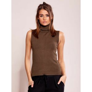 KHAKI ROLÁK BEZ RUKÁVŮ -AT-SW-6221.47P-KHAKI Velikost: ONE SIZE