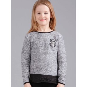 ŠEDÁ DÍVČÍ MIKINA TY-BL-38057.18-GRAY Velikost: 128