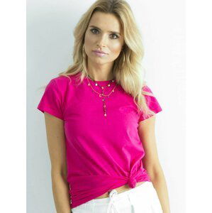 DÁMSKÉ RŮŽOVÉ TRIČKO RV-TS-4623.71-FUCHSIA Velikost: XL