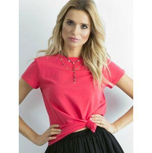 DÁMSKÉ RŮŽOVÉ TRIČKO RV-TS-4623.89-PINK Velikost: XL