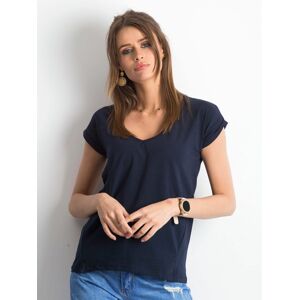 DÁMSKÉ TMAVĚ MODRÉ TRIČKO RV-TS-4839.10P-DARK BLUE Velikost: XS