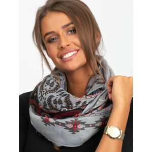 ŠEDÝ ŠÁTEK S ORIENTÁLNÍM VZOREM * AT-CH-F75112.67-GRAY Velikost: ONE SIZE