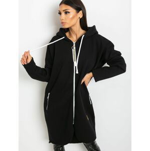 ČERNÁ DÁMSKÁ MIKINA NA ZIP RV-BL-4742.20P-BLACK Velikost: S/M