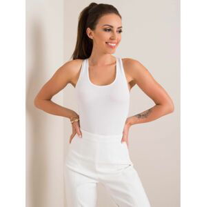 BÍLÉ DÁMSKÉ BODY BR-BO-8011.29- WHITE Velikost: L