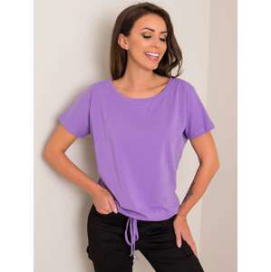 DÁMSKÉ SVĚTLE FIALOVÉ TRIČKO RV-TS-4834.90P-LIGHT PURPLE Velikost: XS