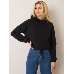 ČERNÁ DÁMSKÁ MIKINA S KAPUCÍ RV-BL-5232.14X-BLACK Velikost: L