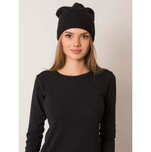 ČERNÁ DÁMSKÁ ČEPICE JK-CZ-3.17-BLACK Velikost: ONE SIZE