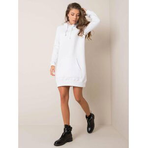 BÍLÉ MIKINOVÉ ŠATY RV-SK-5833.97P-WHITE Velikost: XL