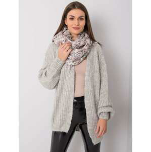 SVĚTLE ŠEDÁ DÁMSKÁ PLETENÁ ŠÁLA YP-KM-BX3713.98-GREY Velikost: ONE SIZE