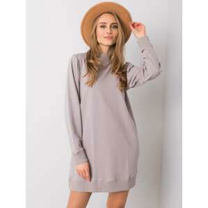 ŠEDÉ MIKINOVÉ ŠATY TW-SK-G-084.63-GREY Velikost: XL