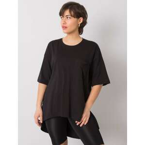 ČERNÉ DÁMSKÉ OVERSIZE TRIČKO TK-RP-TS-T110503.64P-BLACK Velikost: S