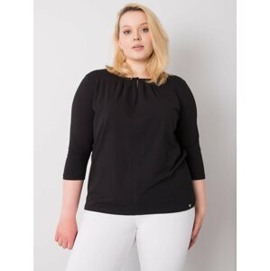 ČERNÁ ELEGANTNÍ HALENKA RV-BZ-6334.19P-BLACK Velikost: XL