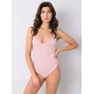 PUDROVÉ DÁMSKÉ BODY NA RAMÍNKA 157-BO-6462.69-PINK Velikost: S