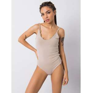 BÉŽOVÉ BODY S KRAJKOU 157-BO-6462.70-BEIGE Velikost: M